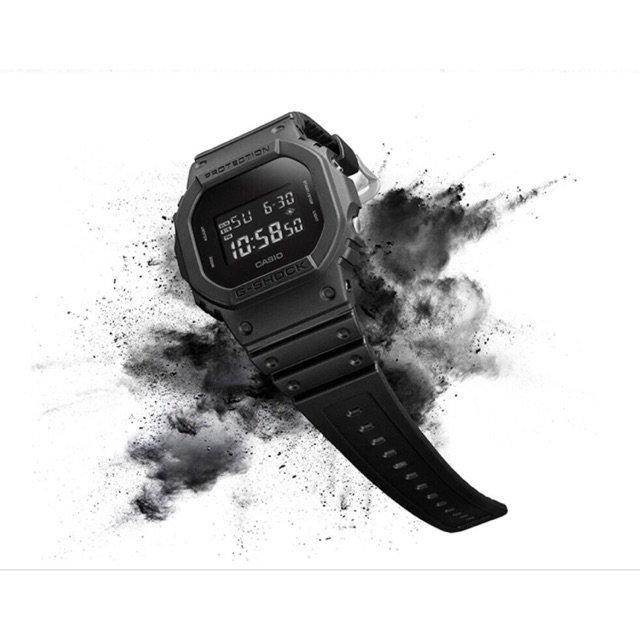 casio black waterproof watch