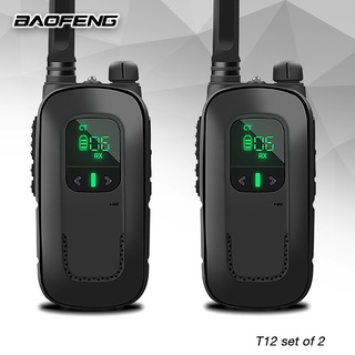Baofeng T12 5W   Set of 2  Interphone Two-Way Walkie Talkie
