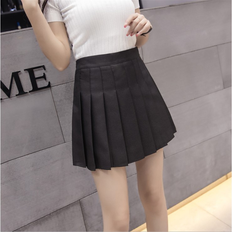 Plaid Pleated Skirt New Half-length Skirt High Waist College A Line Skirt  Mini Pink Tennis Skirt | Shopee Philippines