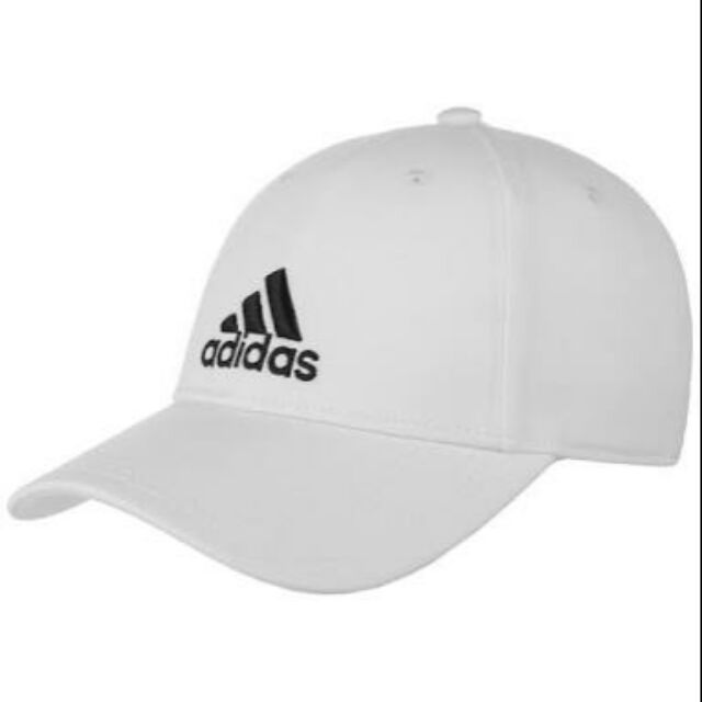 all white adidas hat