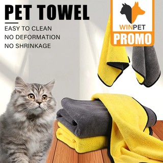 Pet Super Absorbent Towel Clean Up Fiber Cat Dog Baths Accessories for Large Puppy Quick-drying Bath