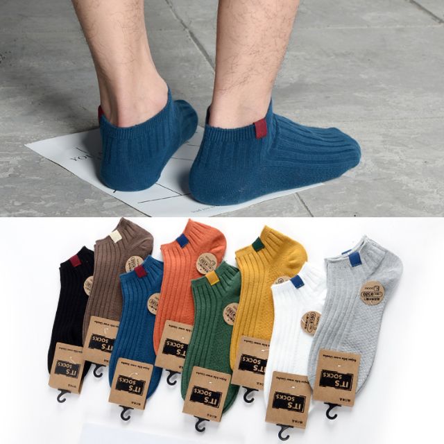 Iconic Men Foot Wear Ankle Length Low Cut Plain Tag Socks S001 ...