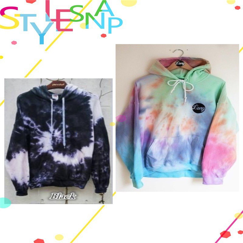 leng tie dye hoodie