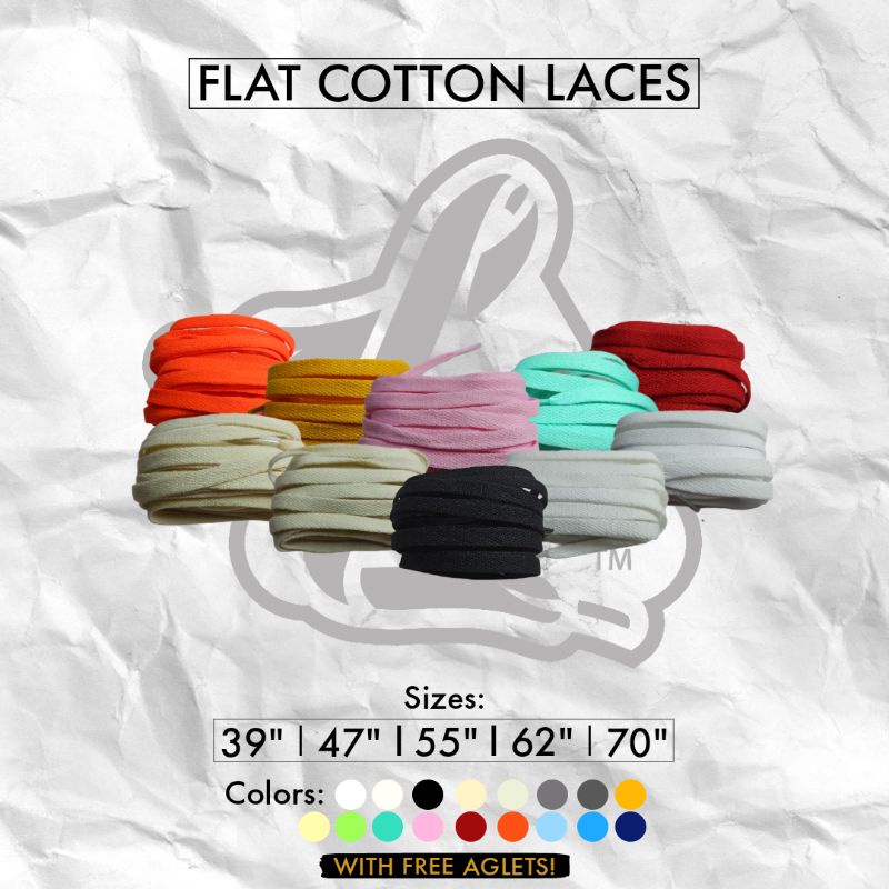 flat cotton laces