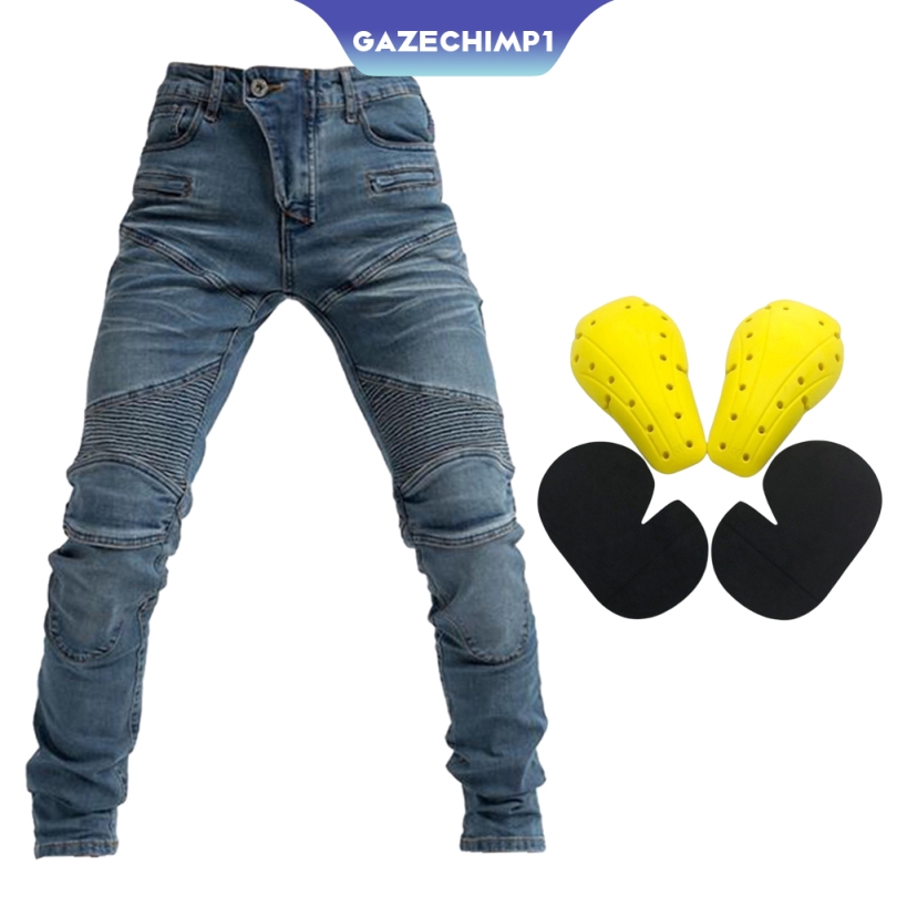 motorcycle riding blue jeans