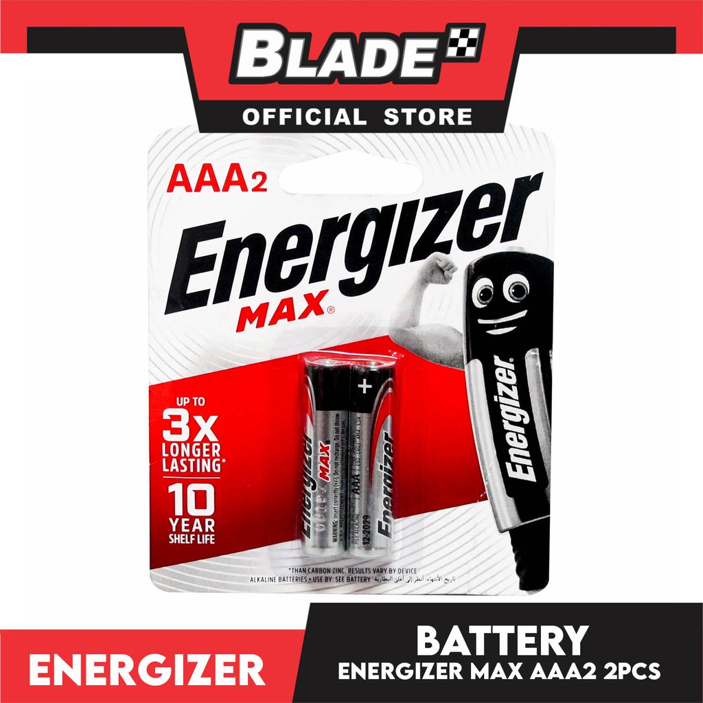 Energizer E92 MAX BP-2 AAA 2 Pack 1.5V | Shopee Philippines