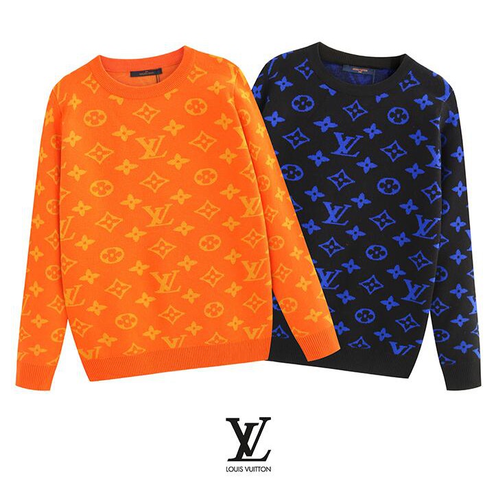 lv orange sweater