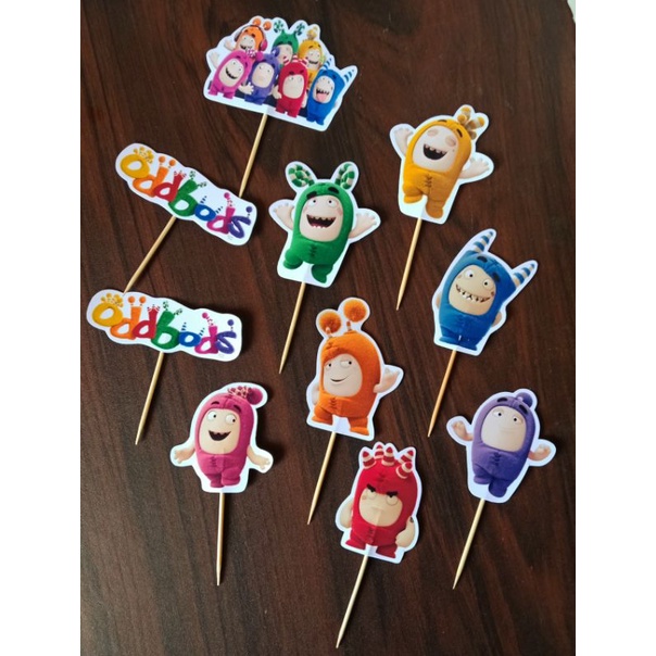 Oddbods cupcake topper (10pcs) | Shopee Philippines