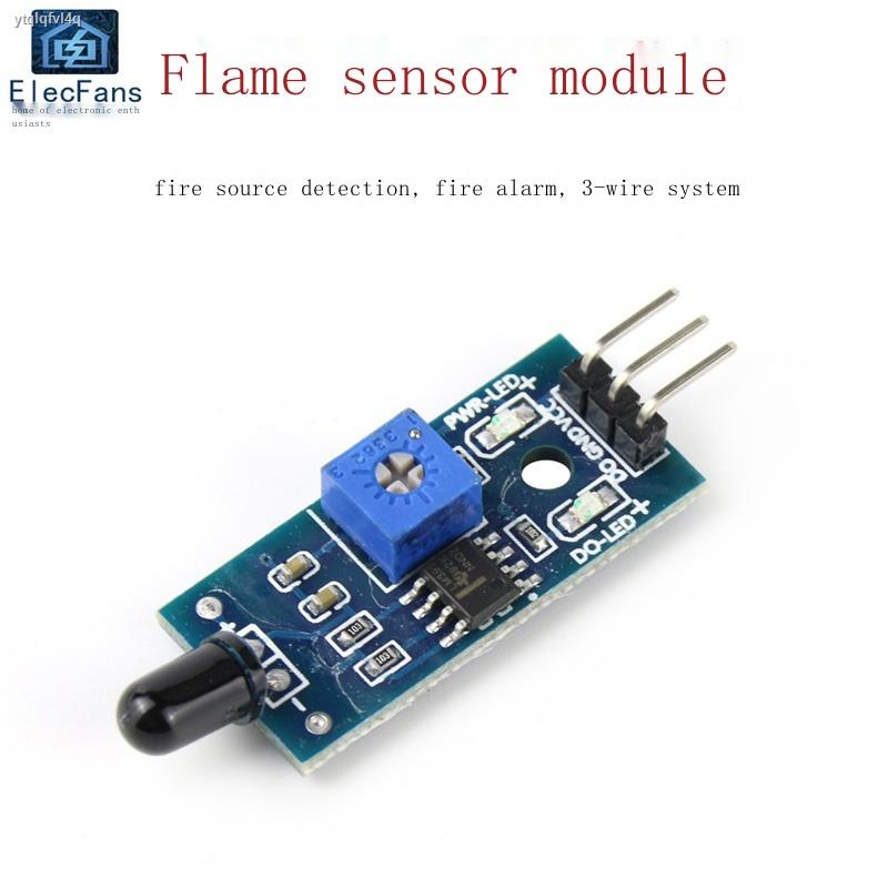 3-pin flame sensor module fire source detection infrared receiver fire ...