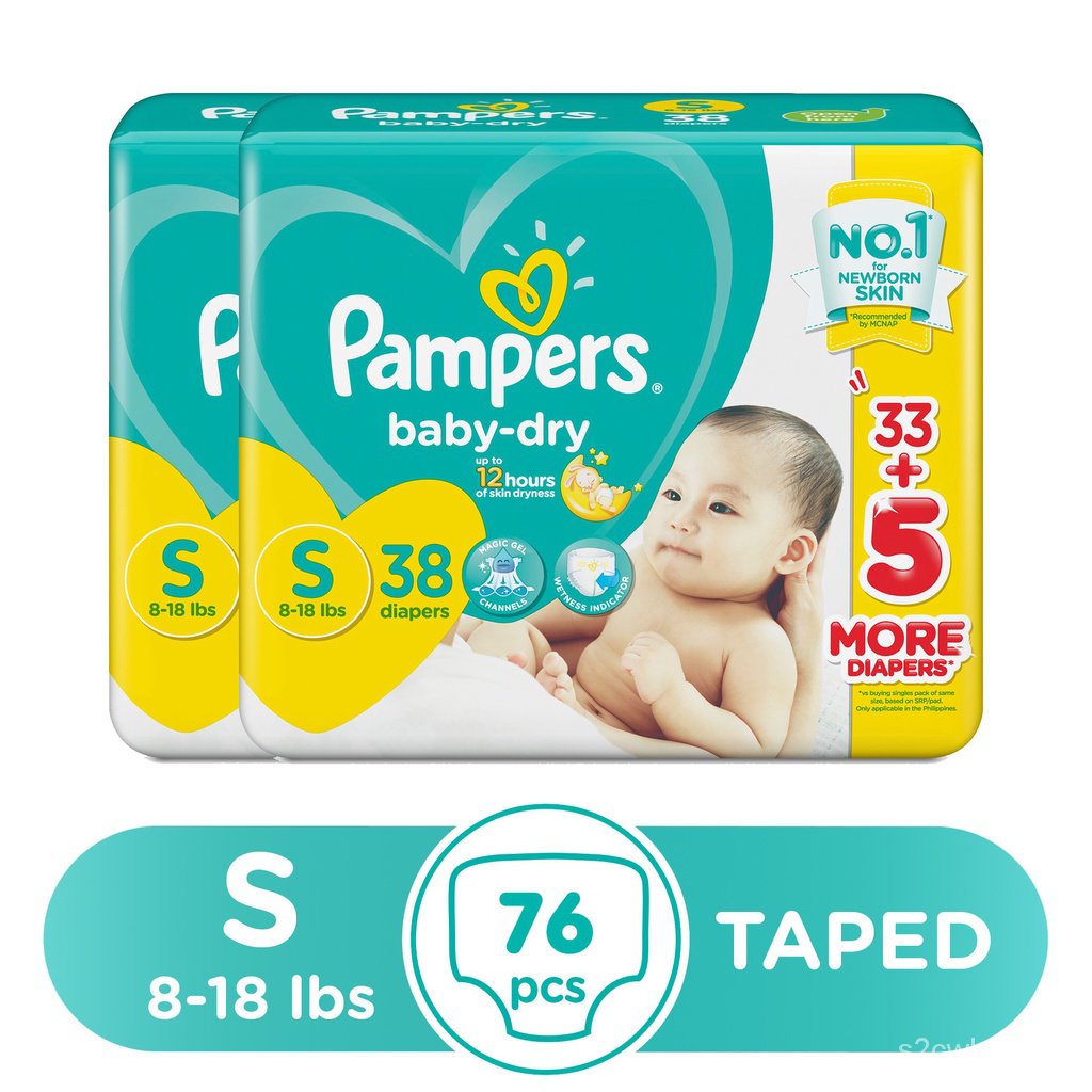 dagboek contant geld Manuscript ‍‍（Special price)Pampers Baby Dry Taped Diapers Small 38s x 2 packs(HOT)  gztf | Shopee Philippines