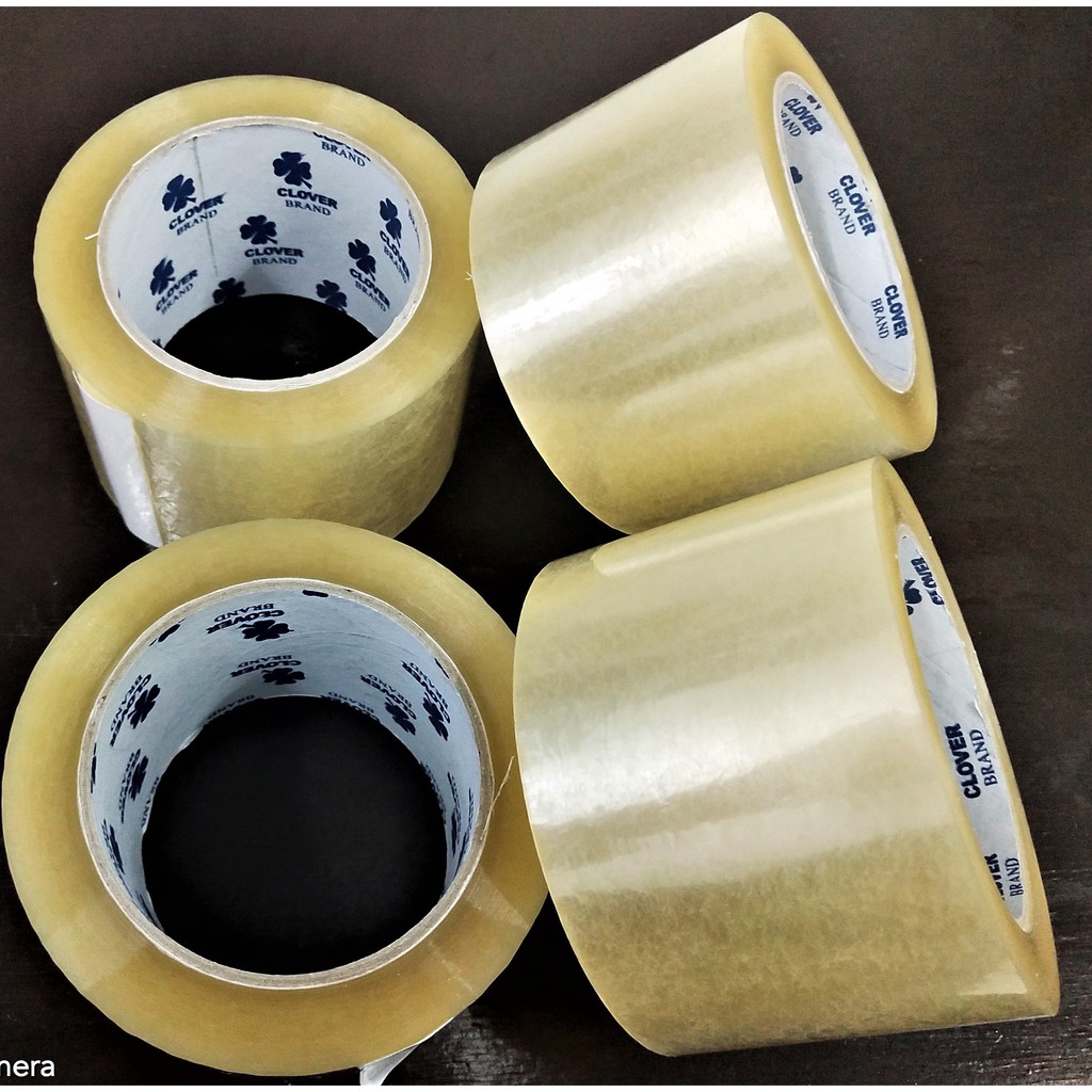 CLEAR TAPE 3 INCH *100M PACKAGING TAPE (CLOVER BRAND) Shopee Philippines