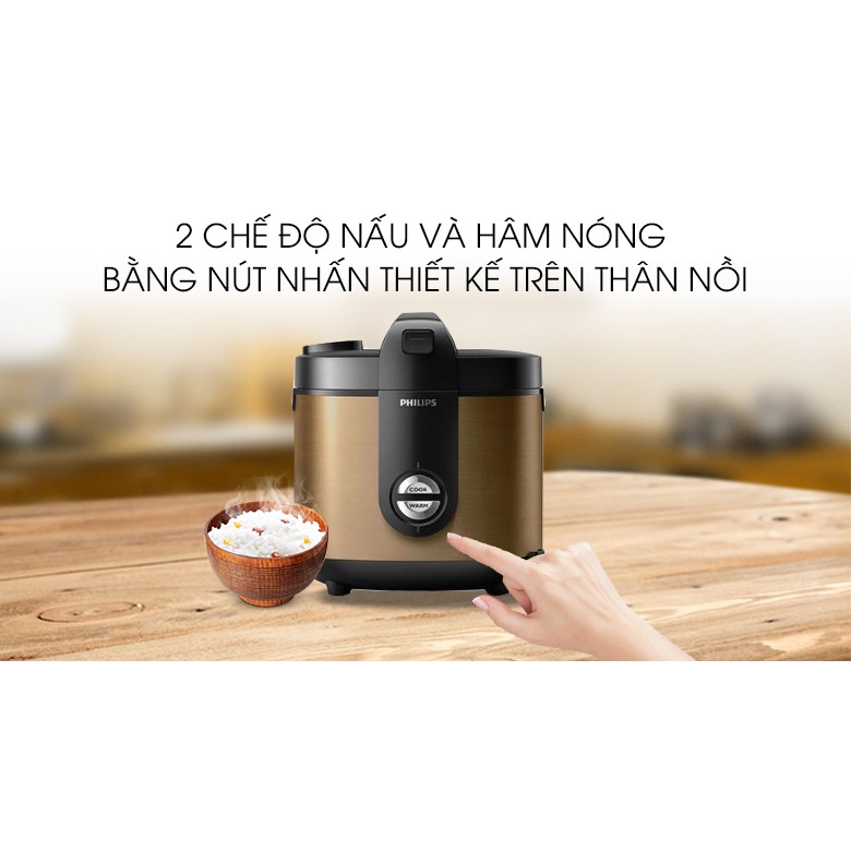 Philips 2 liter rice cooker HD3132/68 Gold Shopee Philippines