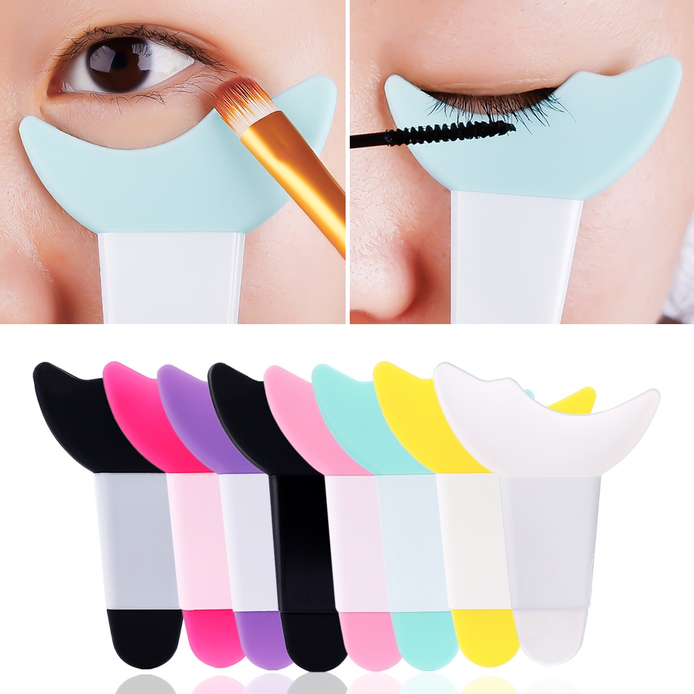 Multifunction Mascara Eyelash Shield Applicator3 In 1 Eyelash Eyeshadow Auxiliary Guard Tool 4747