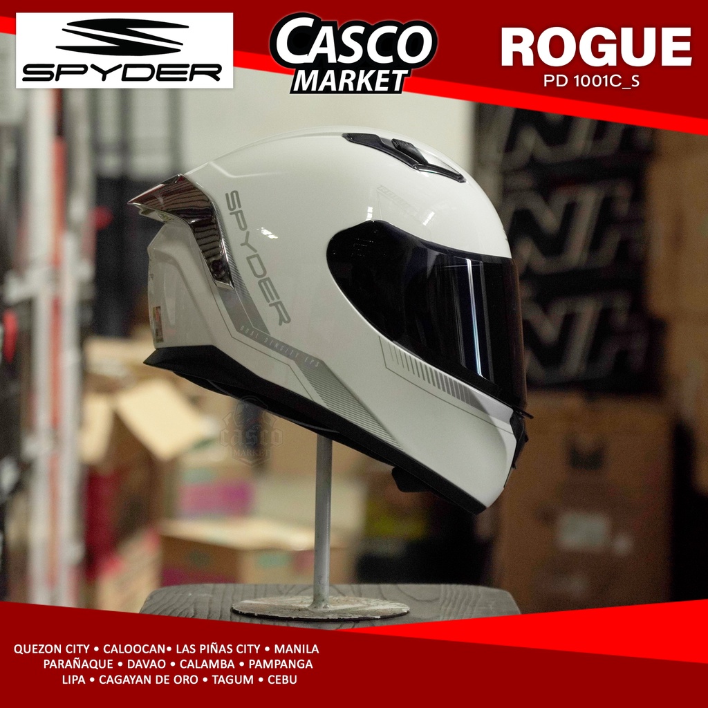 SPYDER ROGUE PD SERIES FULL FACE DUAL VISOR MOTORCYCLE HELMET (FREE ...