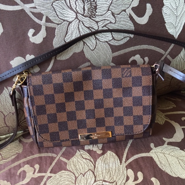 damier ebene sling bag