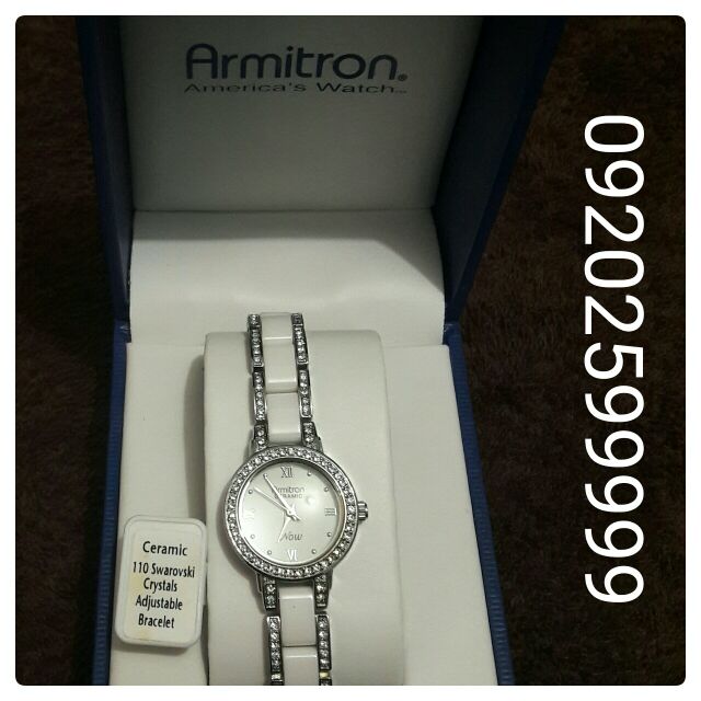 armitron ceramic ladies watch