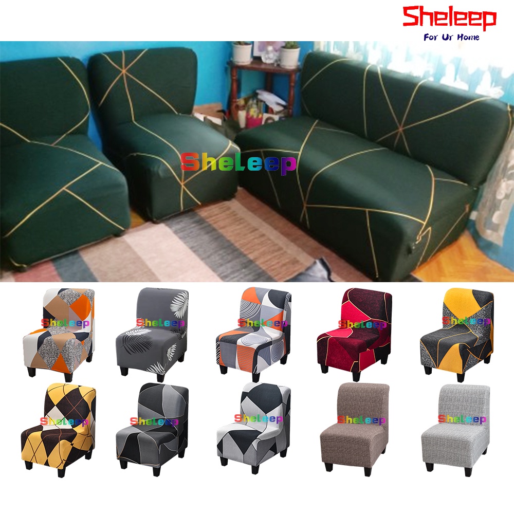 Sheleep Armless Sofa Cover Single Armless Sofa Cover Set Single Seater