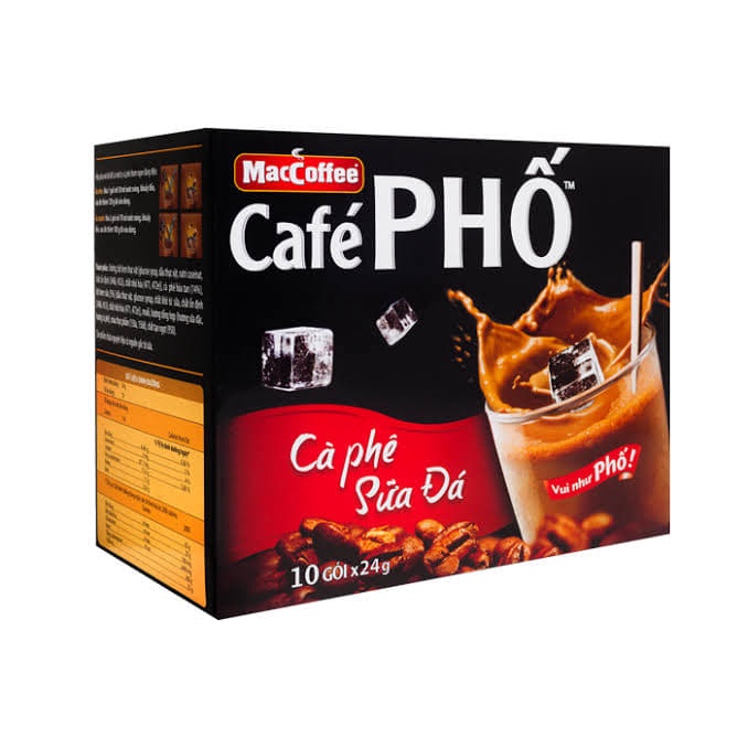MacCoffee Cafe Pho, Instant Vietnamese Iced Coffee 10 Sachets (240grams