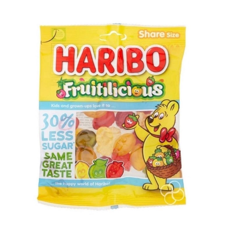 Haribo Fruitilicious Gummy Candy 135g | Shopee Philippines