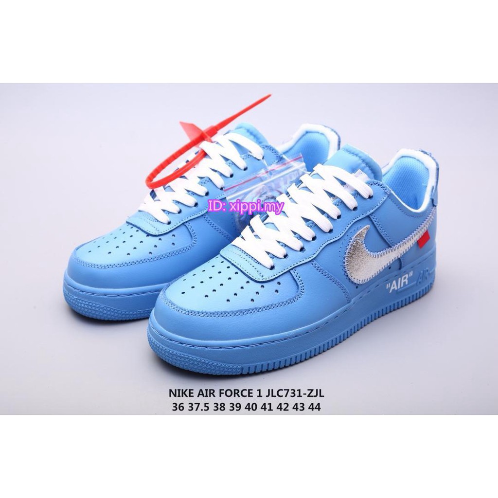 off white air force 1 baby blue