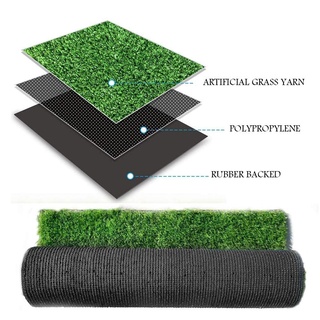 Super Dense Artificial Turf Grass Synthetic Realistic Mat Rug Fake Lawn Carpet Amazingogo #6