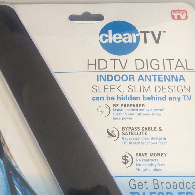 Clear TV Key HDTV FREE TV Digital Indoor Antenna Ditch Cable As Seen on TV lip 