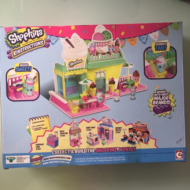 shopkins kinstructions ice cream shop