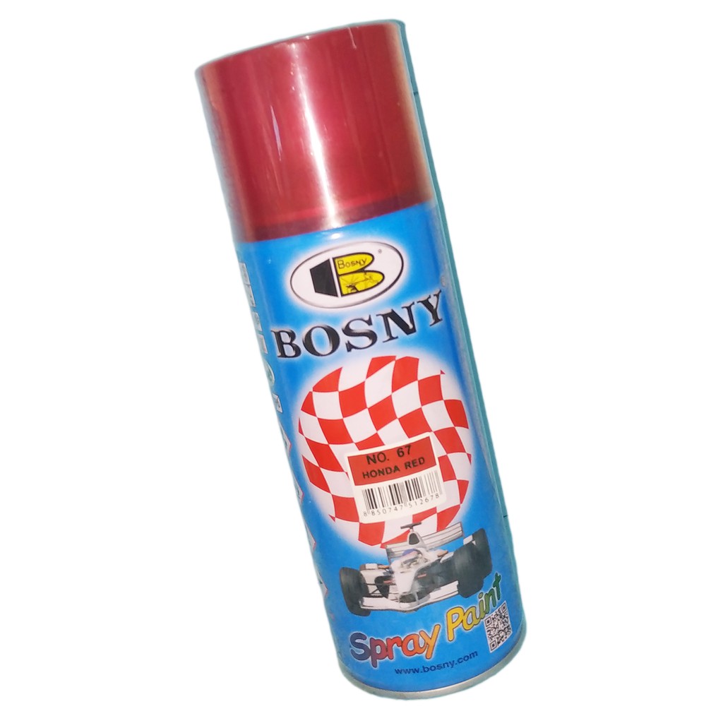 BOSNY SPRAY PAINT HONDA RED NO. 67 ( WALL PAINTS AND COATINGS ) ( 400 ...