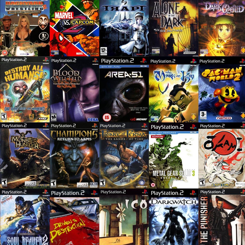 playstation 2 games cd