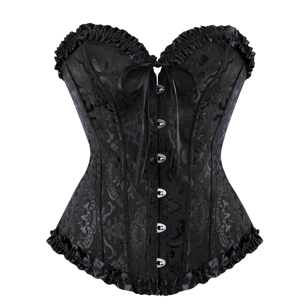 Sexy Women Bustier Lace Up Corset Top Corset Boned Waist Trainer ...