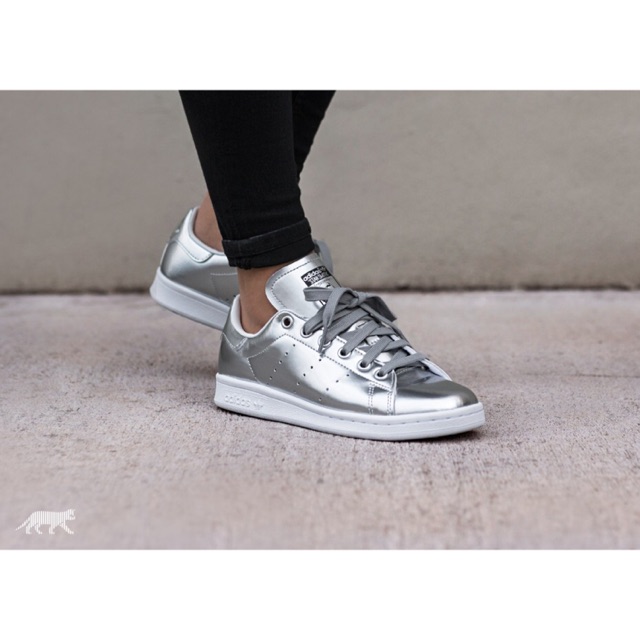 adidas stan smith metallic silver