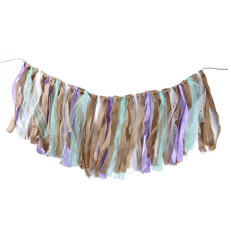 burlap tassel garland