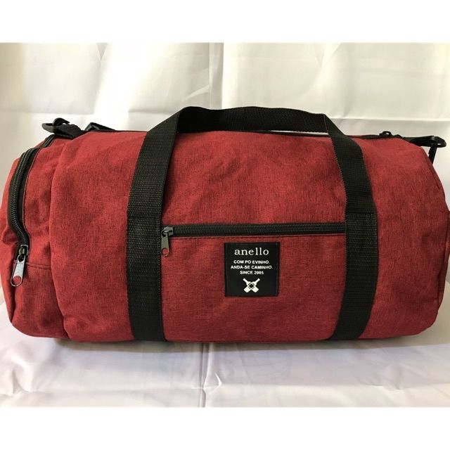 maroon gym bag