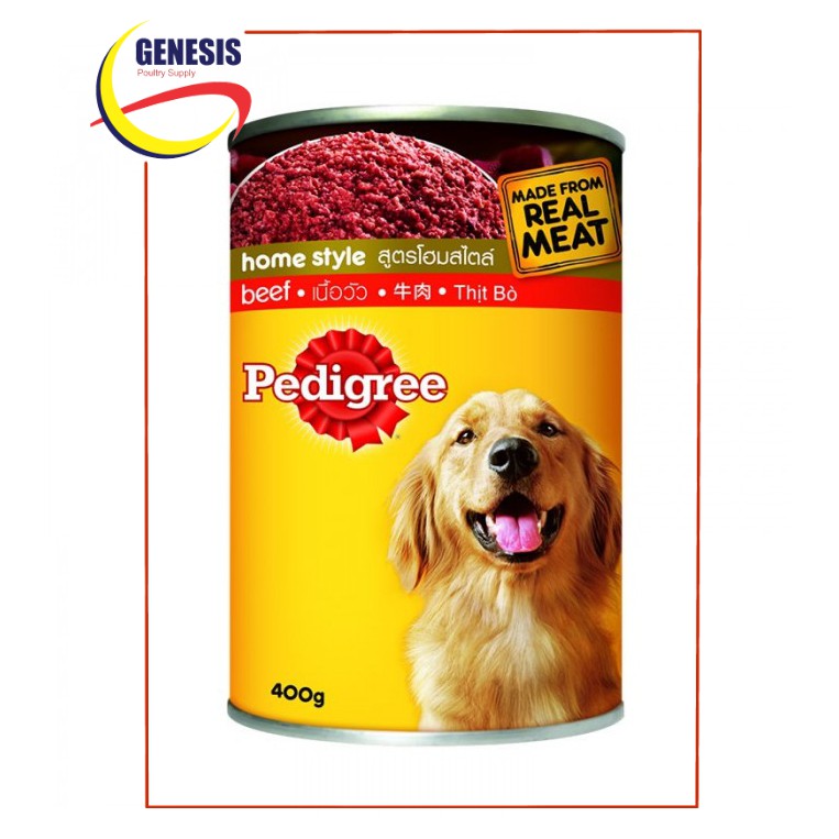 PEDIGREE Wet Dog Food in Can Home Style Beef Shopee Philippines