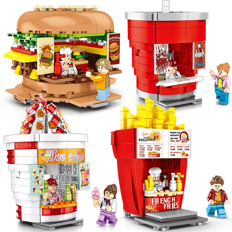 lego burger shop