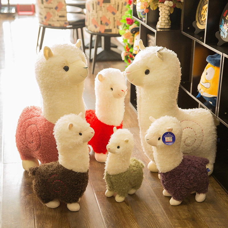 Baby Kids Alpaca Plush Toy 23CM Height Camel Cream Stuffed Dolls Nyou neu 
