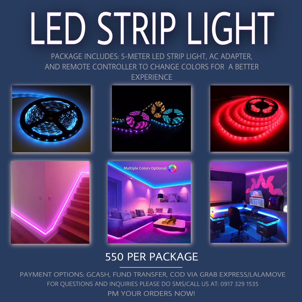 5 Meter LED STRIP LIGHTS (See Description for details) Shopee Philippines
