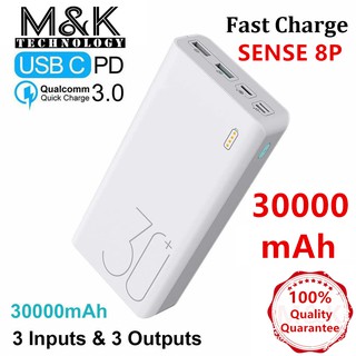 Original Sense8 30000mAh KC12 fastcharging powerbank
