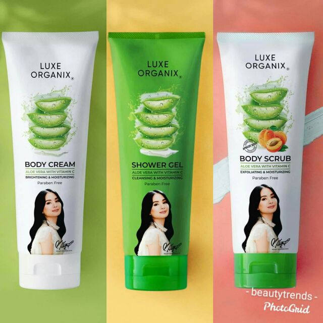 Luxe Organix Aloeveta Body Cream ShowerGel Body scrub Shopee Philippines