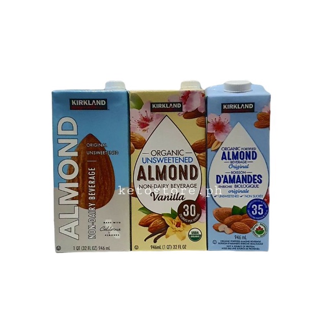 Kirkland Organic Unsweetened Almond Milk [KETOAPPROVED] Shopee