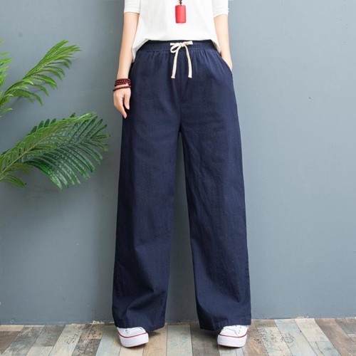 Women fashion plain square pants with pockets (up to size 34 030
