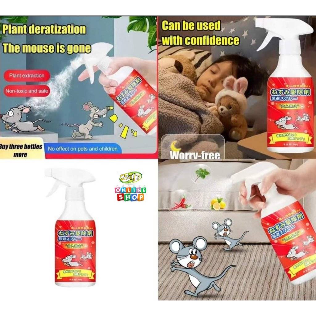 Original Powerful Rat Repellent Spray 500g Repels Rats From Home And