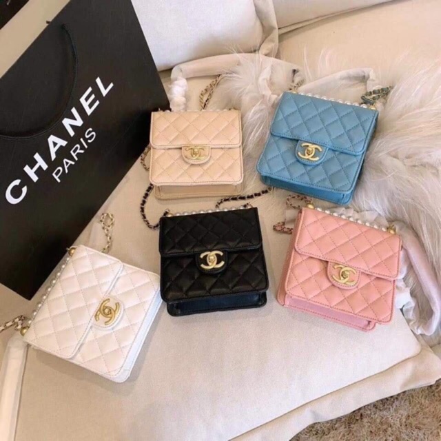 chanel pink sling bag