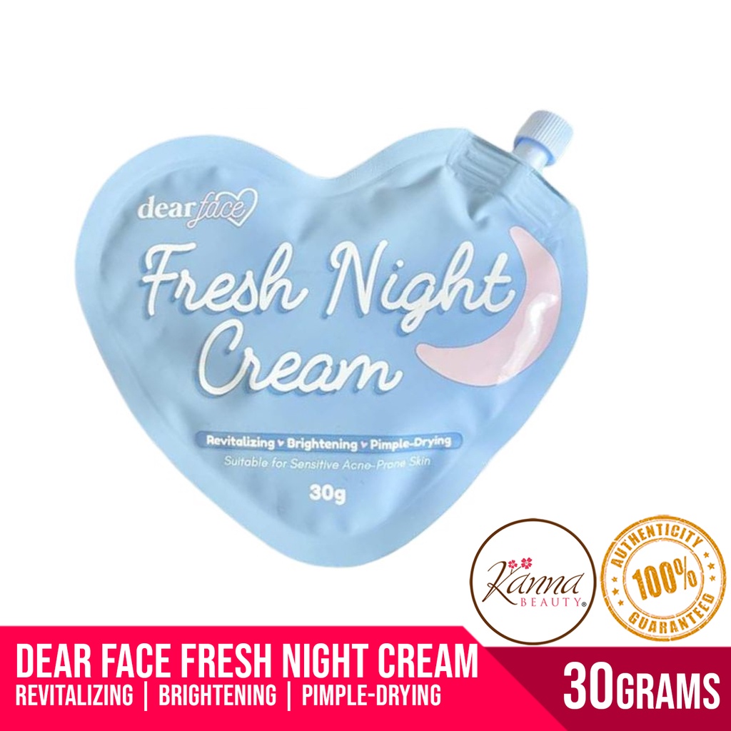 DEAR FACE Fresh Night Cream 30g Shopee Philippines