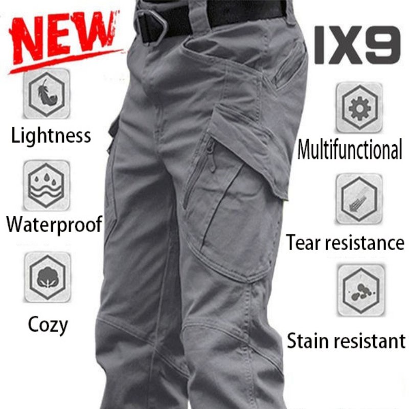 Ix9 Tactical Cargo Pants Multi-pocket Wear-resistant Waterproof Outdoor ...