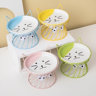 Ceramic Cat Bowl With Stand Dog Bowl For Cat Bowl For Dog Pet Bowl Ceramic Cat Food Bowl