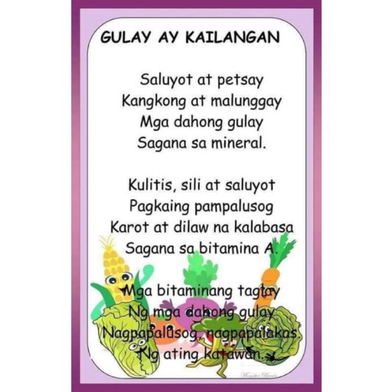 Mga Tulang Pambata 27 Pages Free Bookbind Shopee Philippines