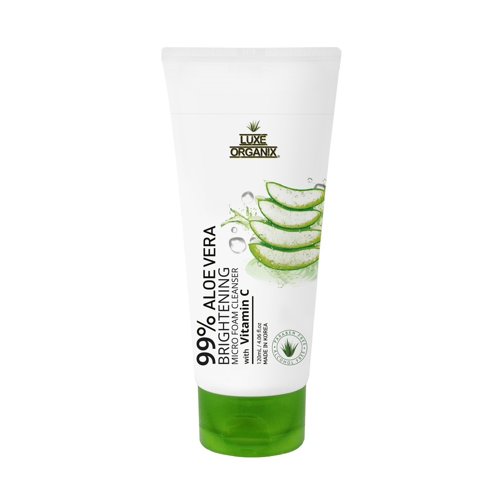 aloe vera brightening micro foam cleanser