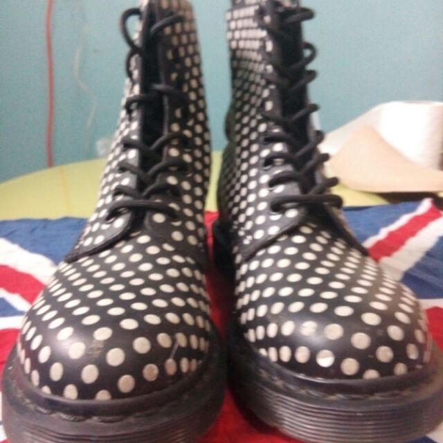 polka dot doc martens