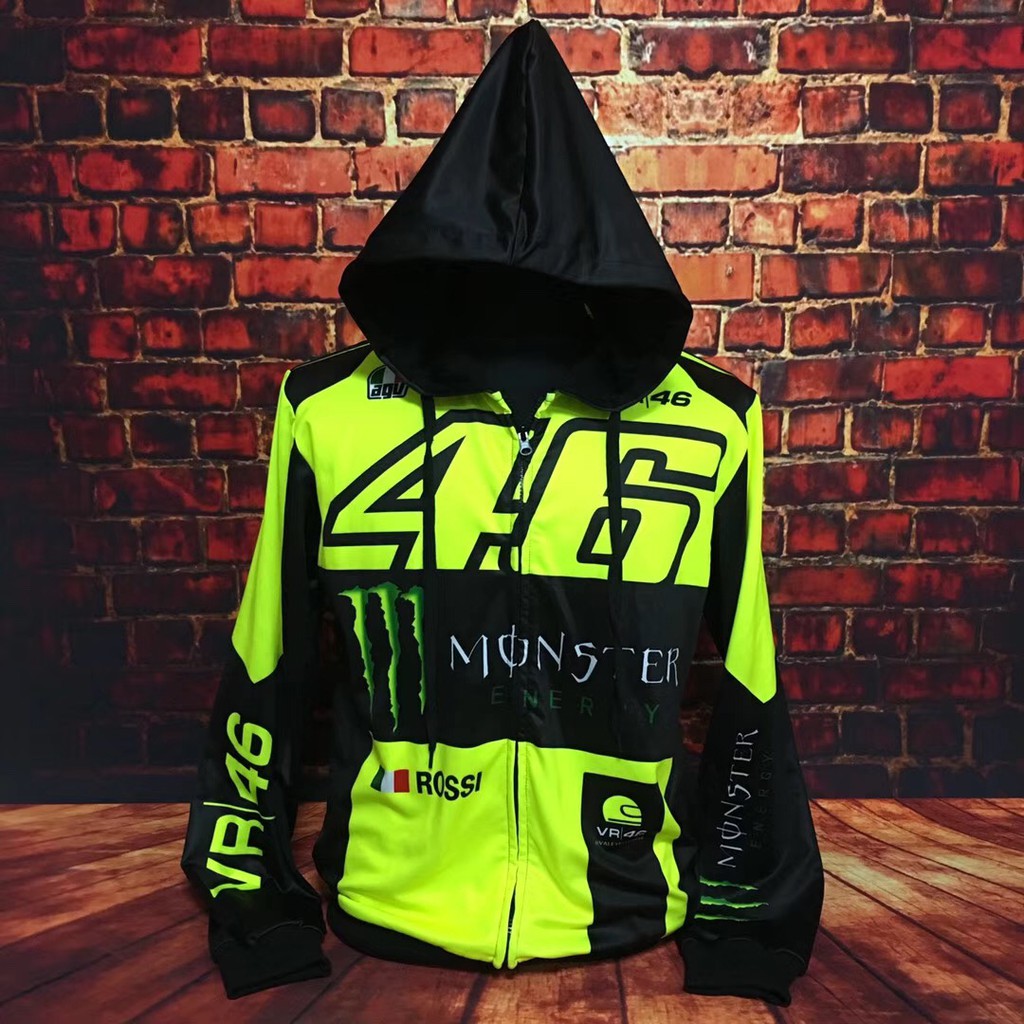 monster racing hoodie